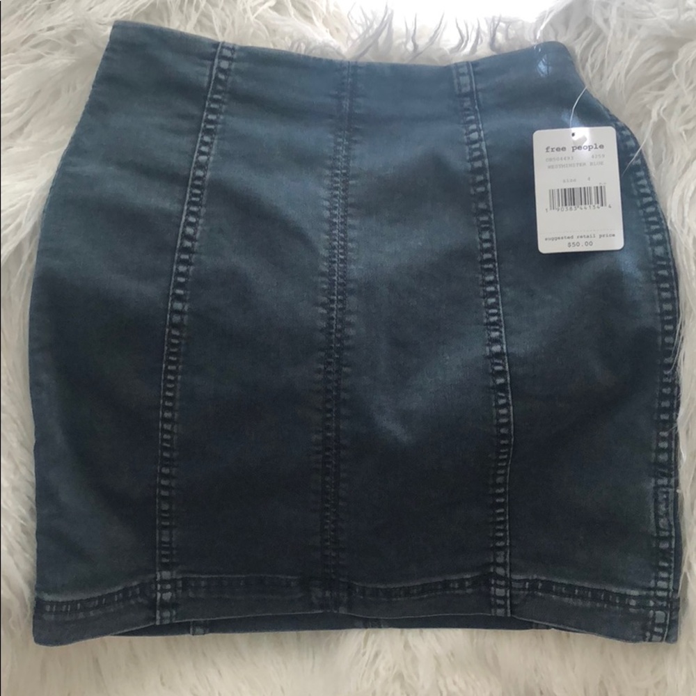 Free People Denim skirt size 4